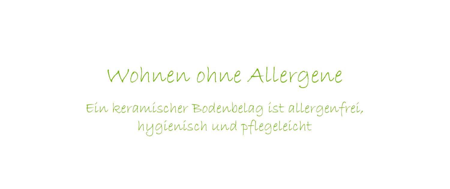 Slider auf der Webseite Wohnen ohne Allergene