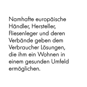 Gesundes Wohnen mit Keramik - Unsere Initiative -